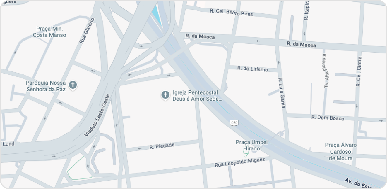 Mapa ilustrativo com link para buscar uma igreja IPDA perto de você
